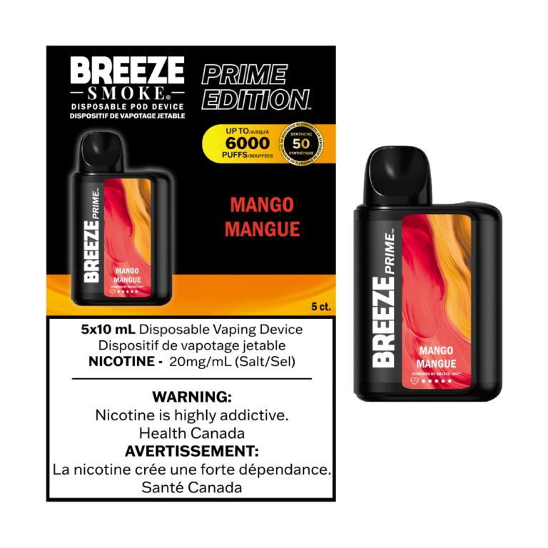 BreezePrimeS506000PuffsDisposableVape 5ct 7