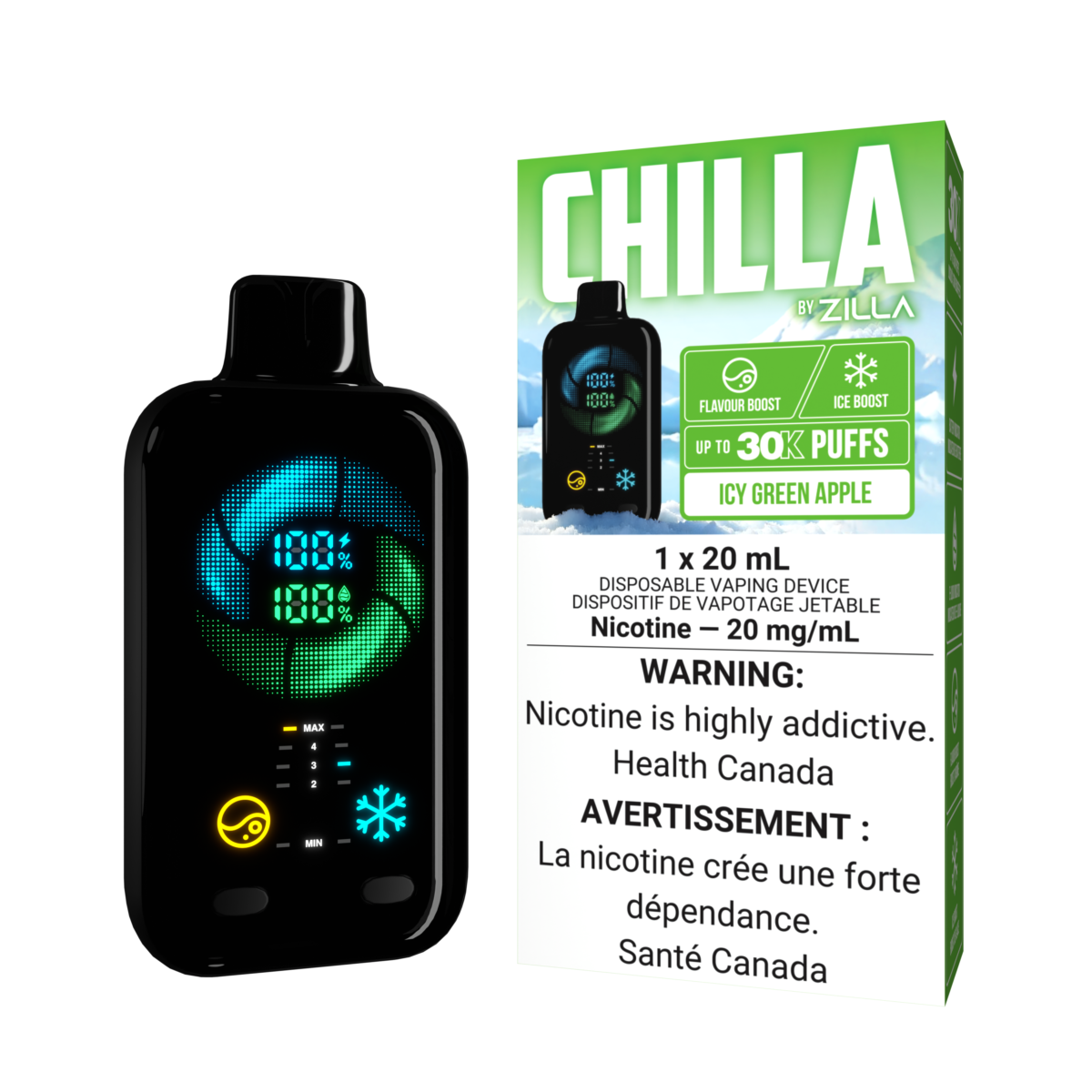 CHILLAbyZILLA DEVICE KITPACKAGE ICYGREENAPPLE