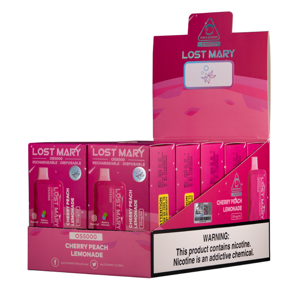 Cherry Peach Lemonade Lost Mary OS5000 best review 9983