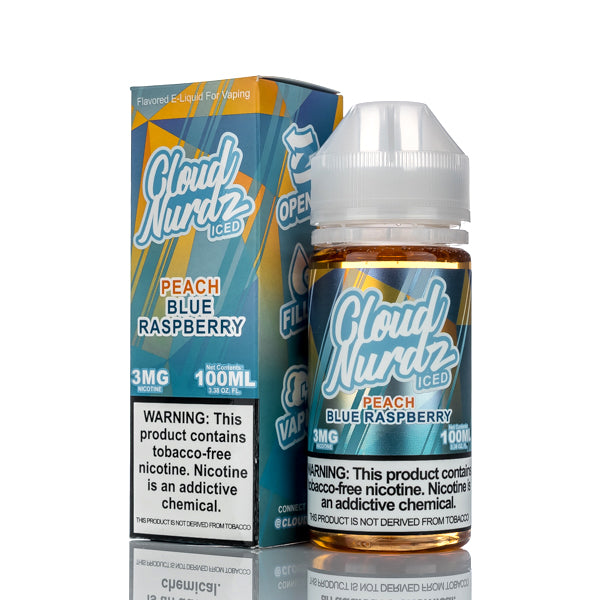 Cloud Nurdz E Liquid Peach Blue Raspberry Iced 100ml 3mg best review 8449 1e8a9847 253a 42b1 9a70 4c5983c6691f