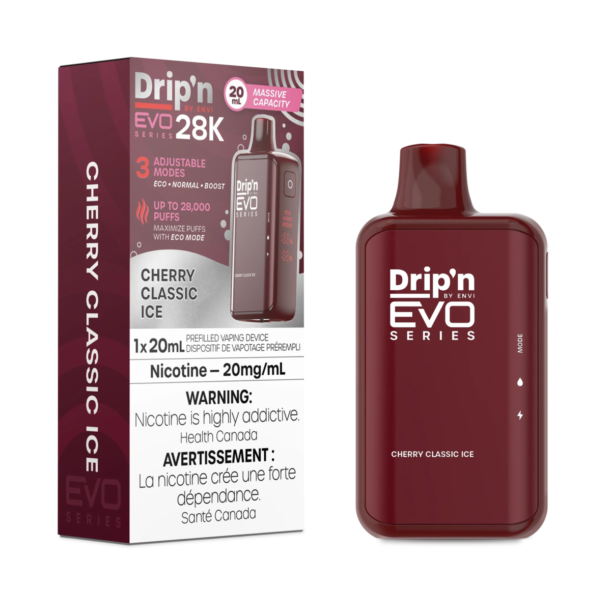 Dripn EVO 28K JUL2024 Device SP CherryClassicIce