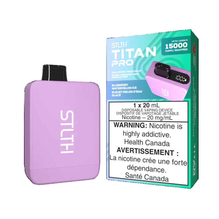 STLTHTITANPRO DEVICE KITPACKAGE BLUEBERRYWATERMELONICE Photoroom