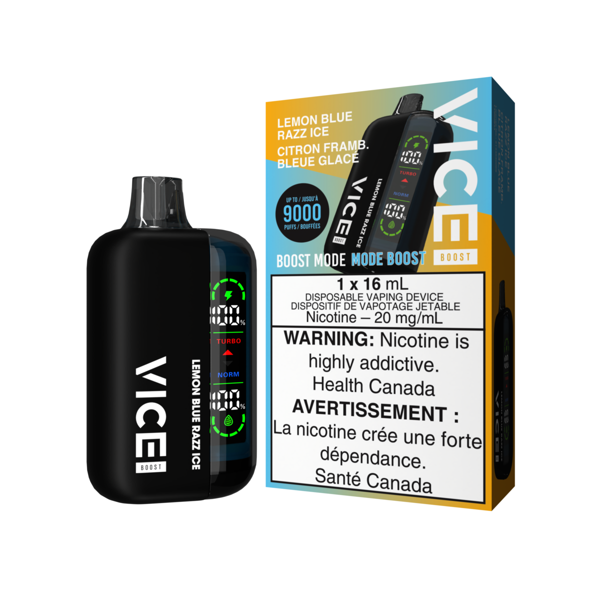 VICEBOOST DEVICE KITPACKAGE LEMONBLUERAZZICE