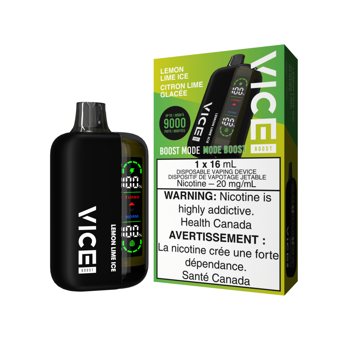 VICEBOOST DEVICE KITPACKAGE LEMONLIMEICE