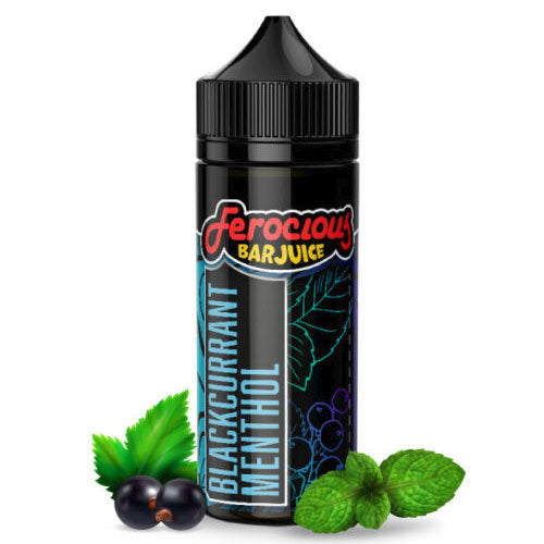 blackcurrant menthol ferocious bar series 100ml