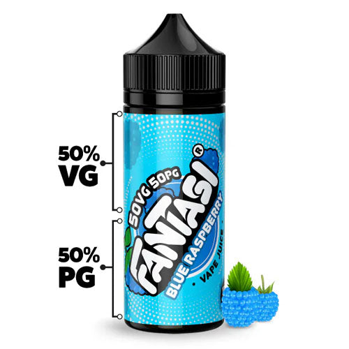 blue raspberry fantasi 50 50 100ml shortfill eliquid