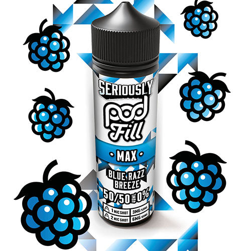 blue razz breeze doozy seriously podfill max 40ml