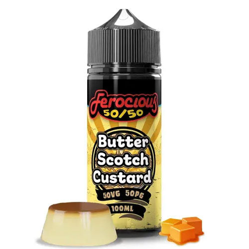 butter scotch custard ferocious 5050 100ml 50vg