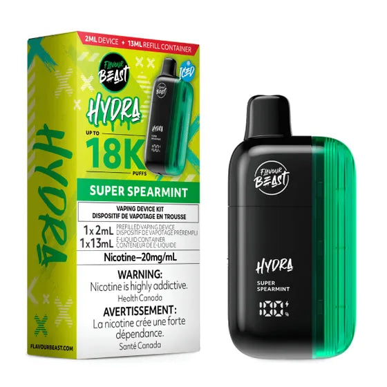 flavourbeast hydra jan2025 render fam 20mg superspearmint 1
