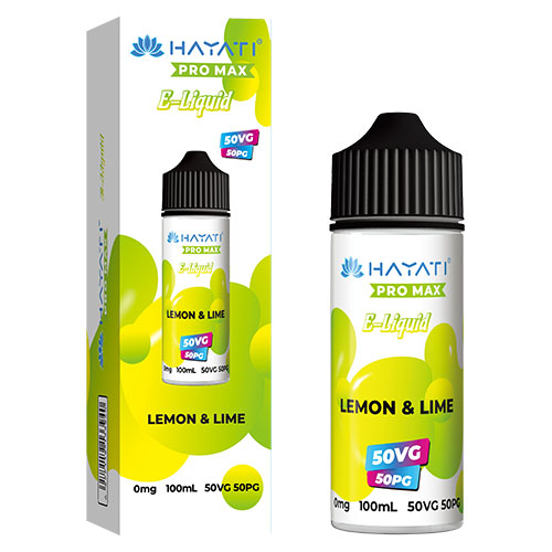 lemon lime hayati pro max 100ml 50vg eliquid