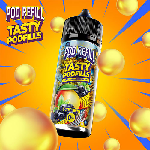mango blackcurrant tasty podfills 80ml shortfill tasty fruity