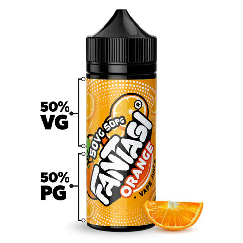orange fantasi 50 50 100ml shortfill eliquid