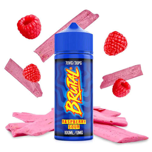 raspberry sour brutal by just juice 100ml shortfill