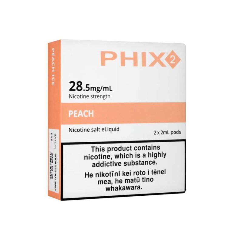 shop phix peach mint disposable pods vape merchant nz 33900922601529