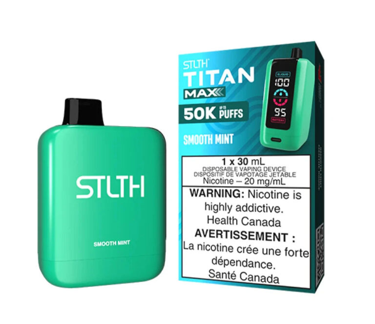 smooth mint stlth titan max disposable carton of 4 units disposables 444
