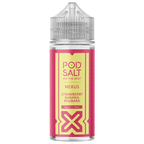 strawberry banana rhubarb pod salt nexus shortfill 100ml 70vg