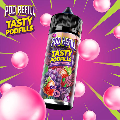 strawberry grape tasty podfills 80ml shortfill tasty fruity