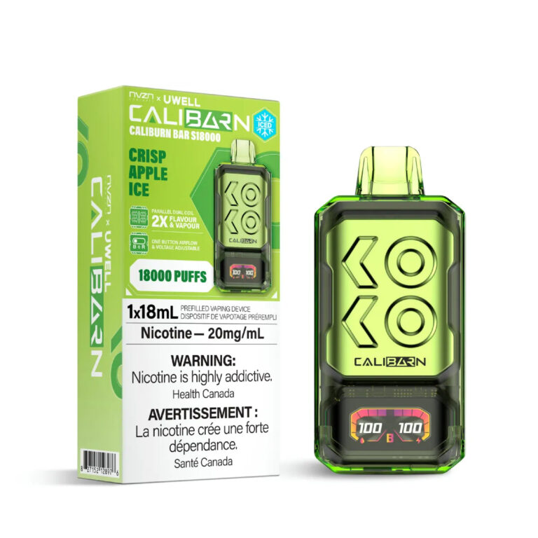 uwell calibarn 20mg crisp apple ice