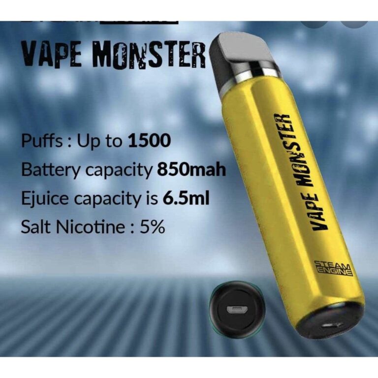 vape monster disposable by steam engine 50 mg 14845345005634