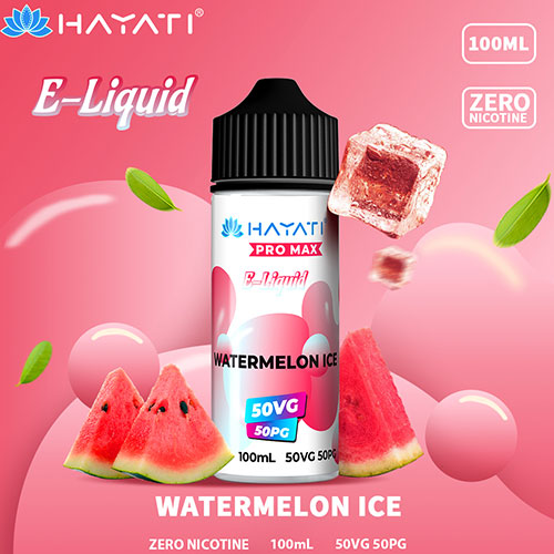 watermelon ice hayati pro max 100ml 50vg eliquid 1