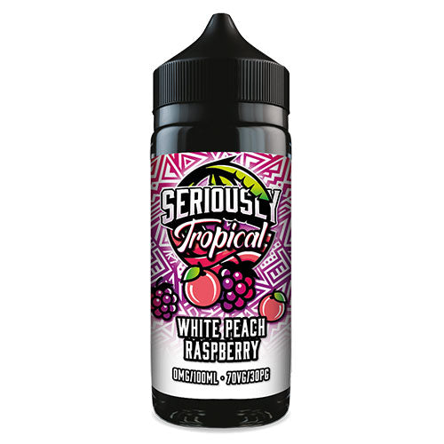 white peach raspberry doozy tropical 100ml shortfill 70vg